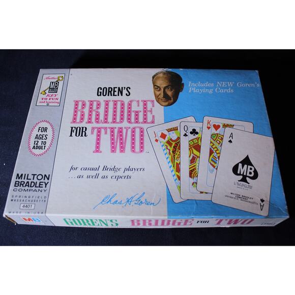 Charles H Goren’s Bridge For Two Vintage Card Game Milton Bradley 1964 Complete - Picture 1 of 3